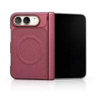 caseease leather-texture iPhone Duo case - Burgundy