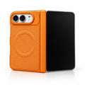 caseease leather-texture iPhone Duo case - Orange
