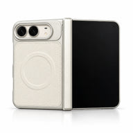 caseease leather-texture iPhone Duo case - White