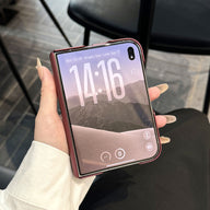 caseease leather-texture iPhone Duo case, product photo