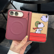 caseease leather-texture iPhone Duo case - Burgundy, product photo