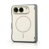 caseease Color Shield contrast-frame iPhone Duo case - Gray White