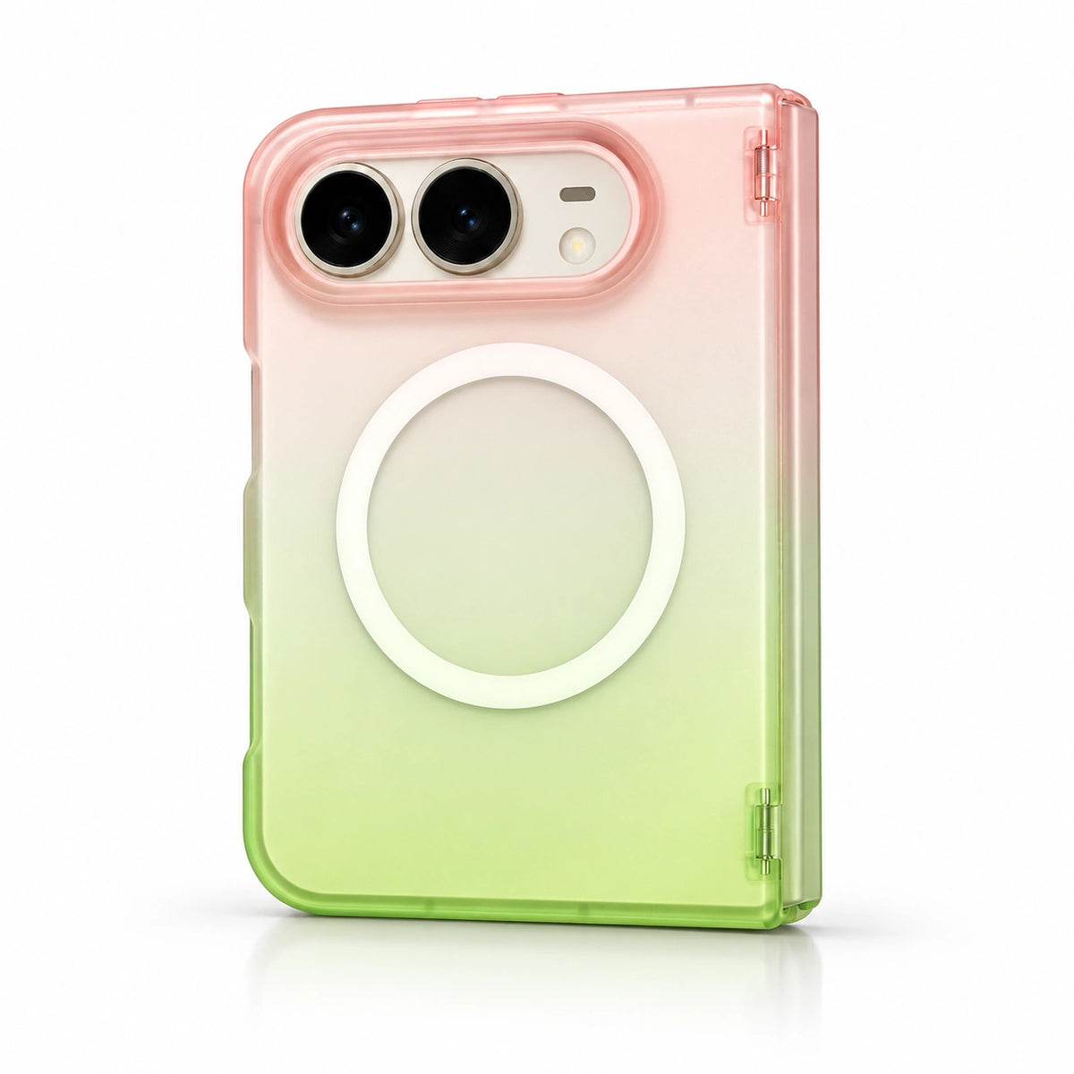 caseease vivid two-tone gradient iPhone Duo case - Pink Green