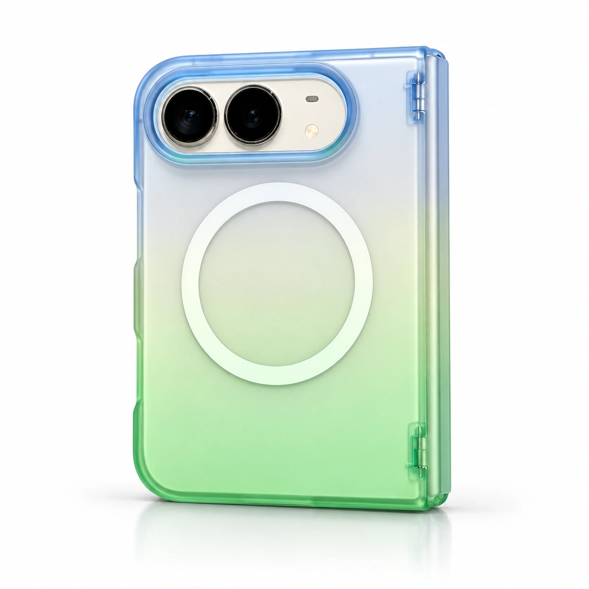 caseease vivid two-tone gradient iPhone Duo case - Blue Green