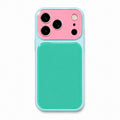 Dopamine Color Block iPhone Case - Dark green white background variant image