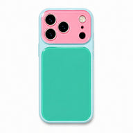 Dopamine Color Block iPhone Case - Dark green white background variant image