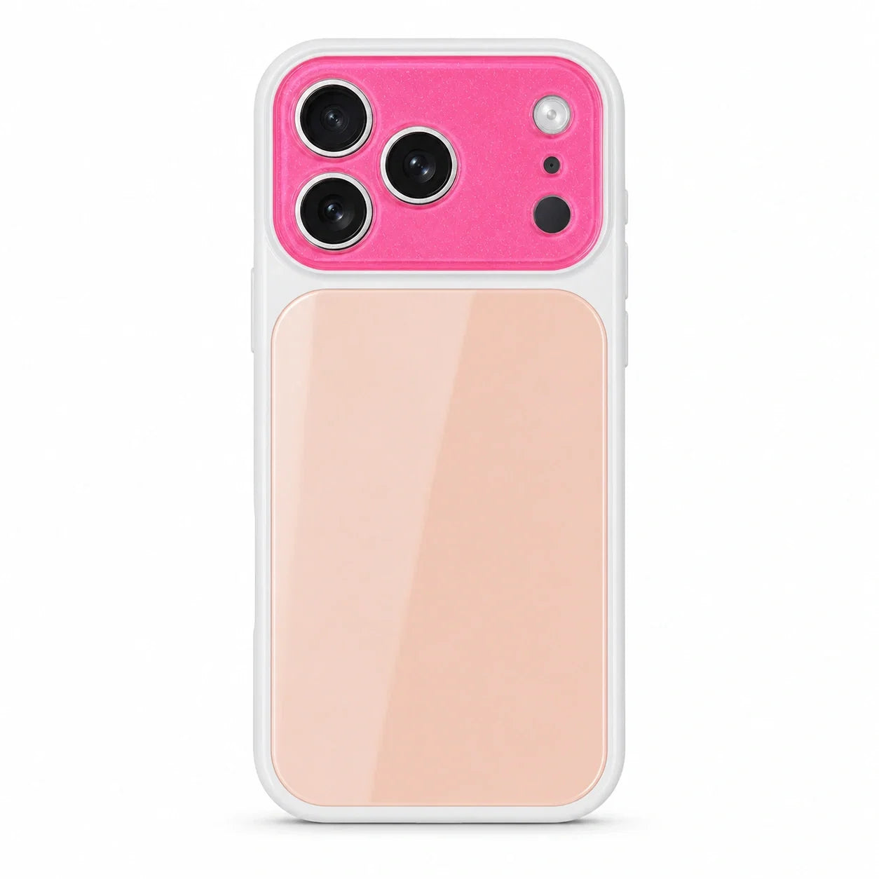 Dopamine Color Block iPhone Case - Pink Peach white background variant image
