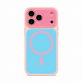 Dopamine Contrast Color MagSafe iPhone Case - Pink-Blue white background variant image