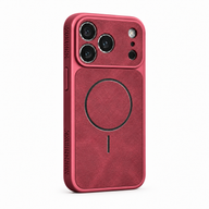 CaseEase burgundy red iPhone case on white background