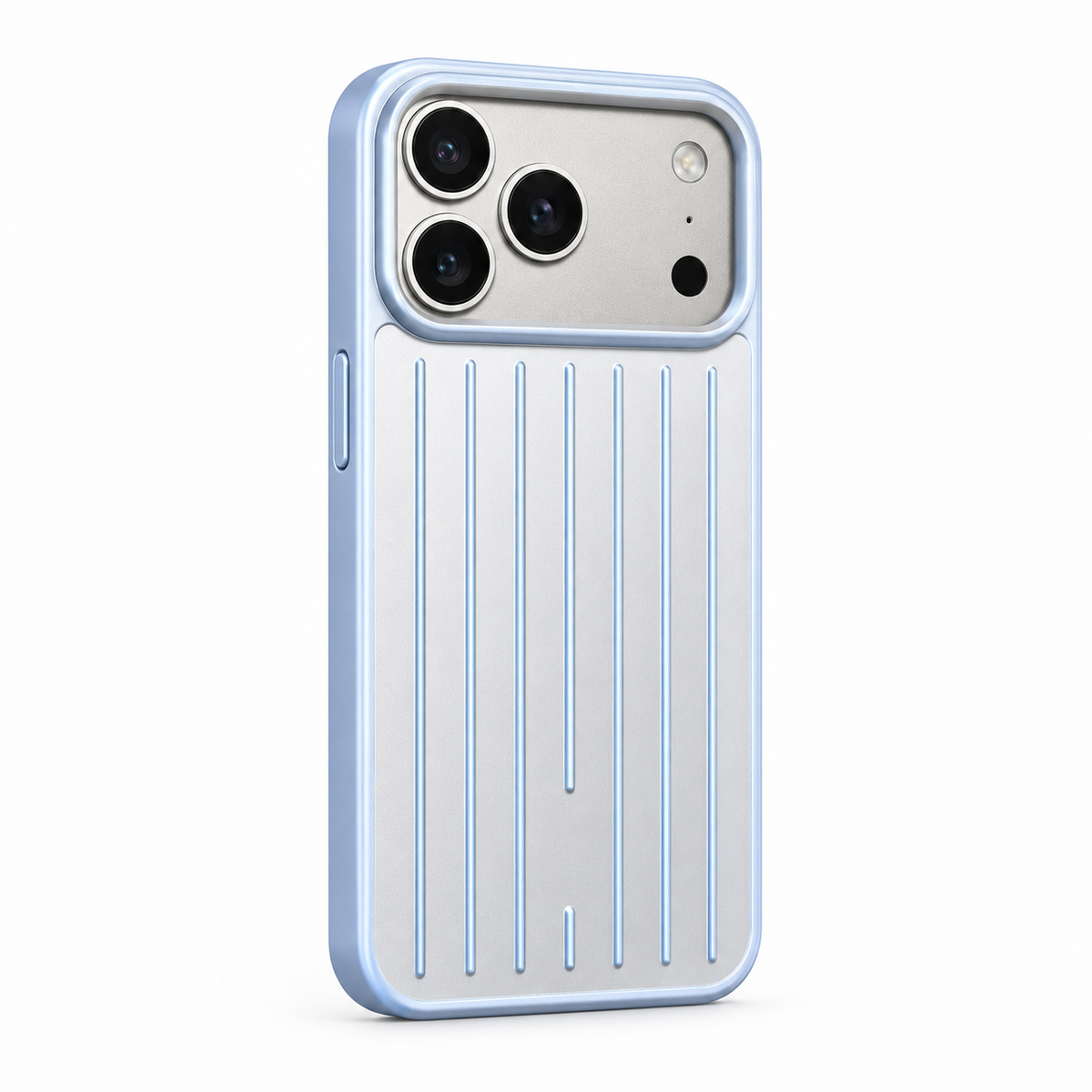 CaseEase sky blue iPhone case on white background