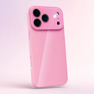 Candy Pink luxury crystal gloss iPhone case with camera lens protection