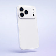 Pearl White luxury crystal gloss iPhone case with camera lens protection