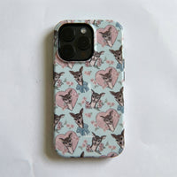 Charming Chihuahua Heart Pattern Phone Case