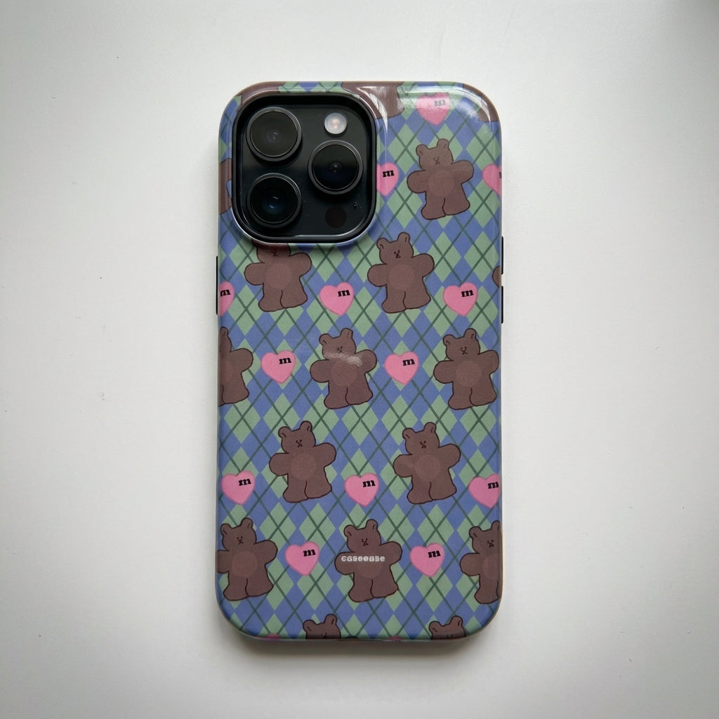 Cute Bear Pattern Phone Case