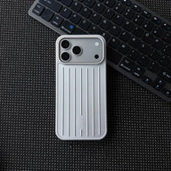 CaseEase Metal-Look Ribbed Shockproof iPhone Case - product photo 1