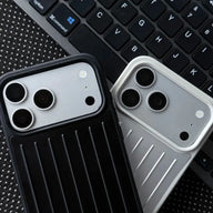 CaseEase Metal-Look Ribbed Shockproof iPhone Case - product photo 2