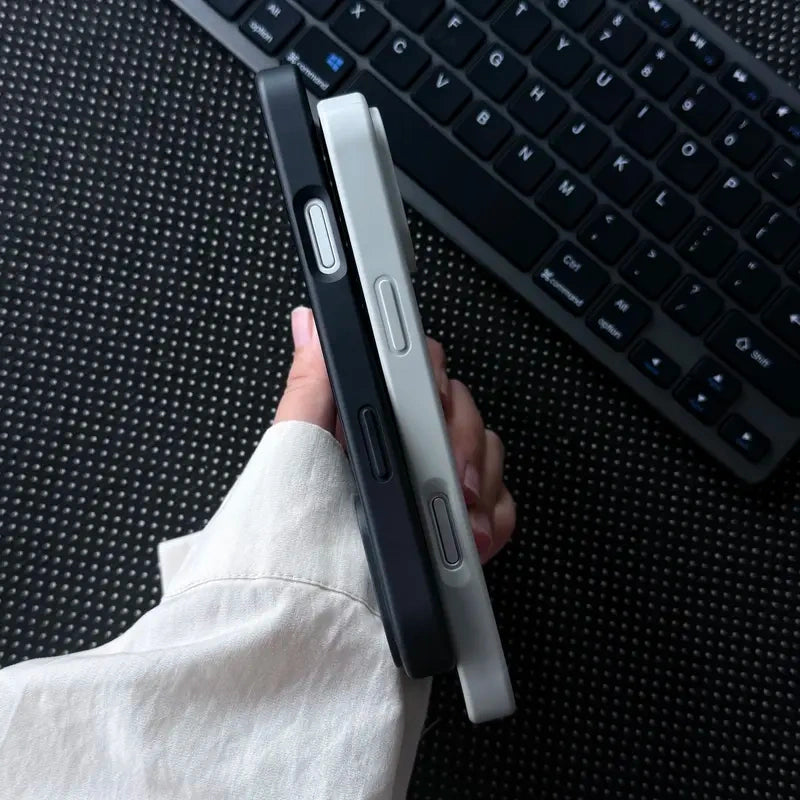 CaseEase Metal-Look Ribbed Shockproof iPhone Case - product photo 4