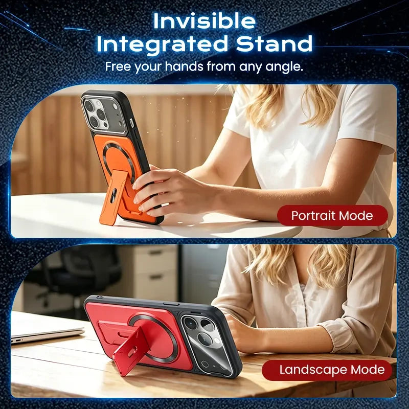 iPhone Camera Lens Protection Case with Invisible Stand — view 4