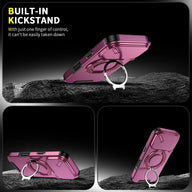 Heavy-duty iPhone case with sliding camera cover and ring stand — view 5