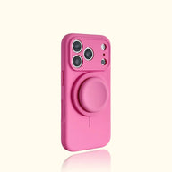 Magnetic Stand Liquid Silicone Full Coverage Phone Case with AI Capture Button, Compatible with iPhone 13 to iPhone 18 Pro Max--3994 (main image)