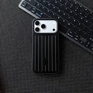 CaseEase Metal-Look Ribbed Shockproof iPhone Case - product photo 6