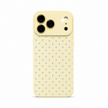 Polka Butter Yellow Blue luxury crystal gloss iPhone case variant