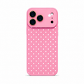 Polka Candy Pink White luxury crystal gloss iPhone case variant