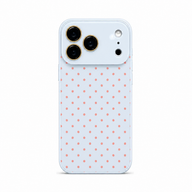 Polka Ice Blue Coral luxury crystal gloss iPhone case variant