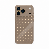 Polka Mocha Cream luxury crystal gloss iPhone case variant