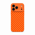 Polka Orange Cream luxury crystal gloss iPhone case variant