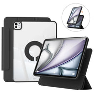 KENKE Magnetic Rotatable Detachable Tablet Case with Pencil Holder, Protective Flip Cover Compatible with iPad, Smart Tablet Accessories, Tablet Casing, Removable Cover, Tablet Covers - Color Black (variant image)