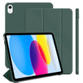Solid Color Tablet Case, 1 Pc Durable Shockproof Protective Cover Compatible with iPad Series, Tablet Case for Everyday Use, Electronic Accessories, Tablet Casing - Color Dark Green (variant image)