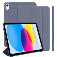 Solid Color Tablet Case, 1 Pc Durable Shockproof Protective Cover Compatible with iPad Series, Tablet Case for Everyday Use, Electronic Accessories, Tablet Casing - Color Dark Purple (variant image)