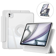 KENKE Magnetic Rotatable Detachable Tablet Case with Pencil Holder, Protective Flip Cover Compatible with iPad, Smart Tablet Accessories, Tablet Casing, Removable Cover, Tablet Covers - Color Gray (variant image)