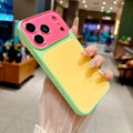 # summervibedopamine Contrast Color Suitable for iPhone 17 16 15 14 13 Pro Max Phone Case Contrast Color Full Lens Protection Compatible with iPhone 17 Pro Max Case  No paint peeling off, anti-fall and wear-resistant  #DealsForYouDays - Color Yellow (variant image)